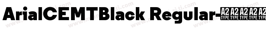 ArialCEMTBlack Regular字体转换